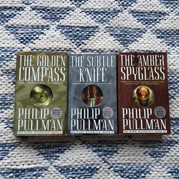 Vintage Philip Pullman His Dark Materials 3 Book Set Fiction Fantasy Paperbacks - Picture 1 of 3